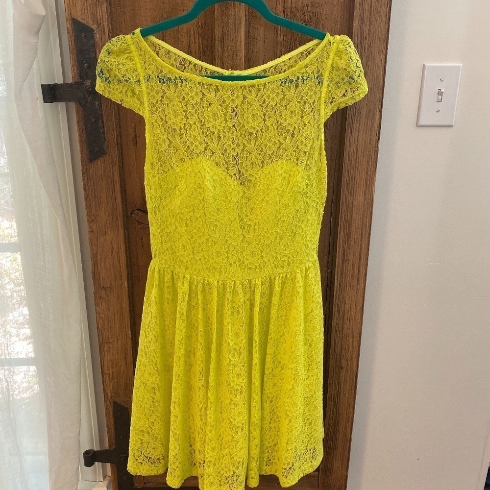 Lime green ASOS dress Size 6